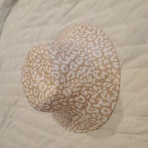J.CREW FACTORY Printed Cream White Sun Hat